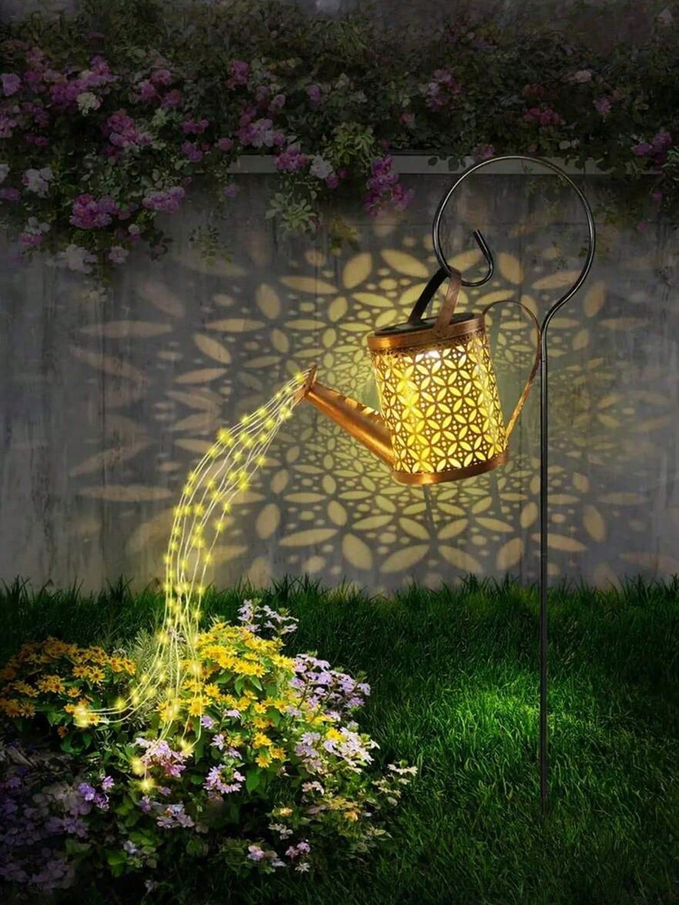 Garden Watering Can with Lights, Fairy Light, Patio String Lights