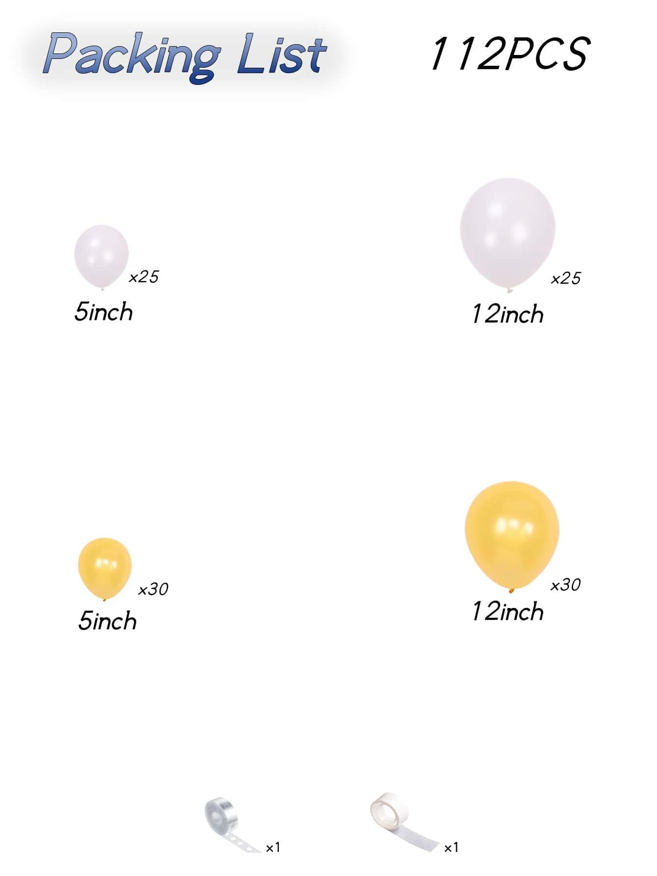 112pcs Party Decorative Balloon Garland - Decotree.co Online Shop
