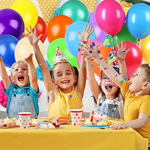 120 Assorted Color Balloons 12 Inches 12 Kinds of Rainbow Party Latex Balloons for Birthday Party - Decotree.co Online Shop