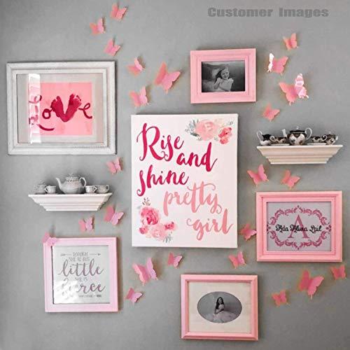 24pcs 3D Butterfly Removable Mural Stickers Wall Stickers Decal for Home and Room Decoration (Pink) - Decotree.co Online Shop