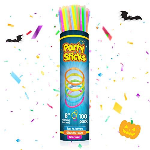 Glow Sticks Bulk Party Supplies, 200 Pcs 8 Inch Glow Sticks With  Connectors, Glow In The Dark Light Up Sticks Party Favors Decorations