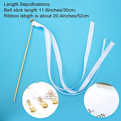 25 Pack Ribbon Wands Chromatic Silk Ribbon with Bells - Decotree.co Online Shop