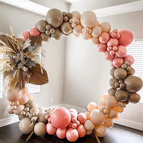 127pcs Party Balloons Arch kit Brown Blush Peach Pastel Party Balloons –   Online Shop