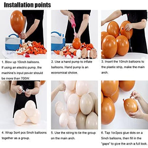 119 Pcs Double Stuffed Orange Cream Peach Apricot Balloons Garland Arch Kit - Decotree.co Online Shop
