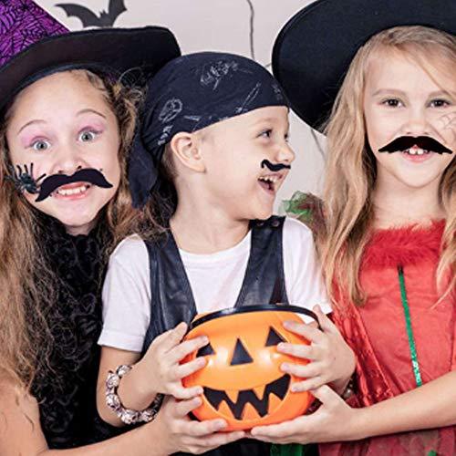 60 Pcs Fake Beard Self Adhesive Novelty Hairy Mustaches Costume Facial Hair for Birthday and Halloween - Decotree.co Online Shop
