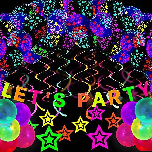 78pcs Glow in the dark balloons party supplies for Graduation Wedding –   Online Shop