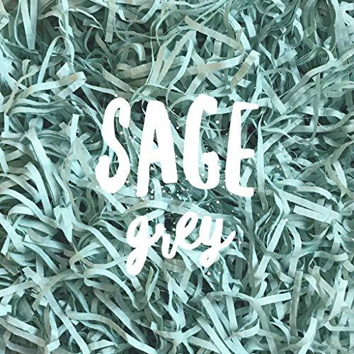 Sage Grey Dusty Green Shredded Tissue Paper Shred Hamper Gift Box Fill –   Online Shop