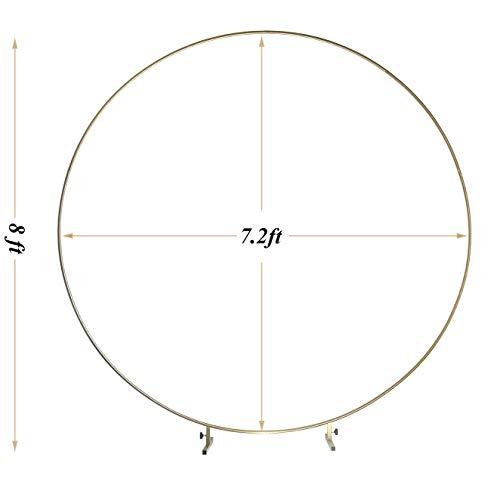 7.2ft (2.2m) Gold Metal Circle Balloon Arch kit Decoration, for Birthday Party Decoration, Wedding Decoration - Decotree.co Online Shop