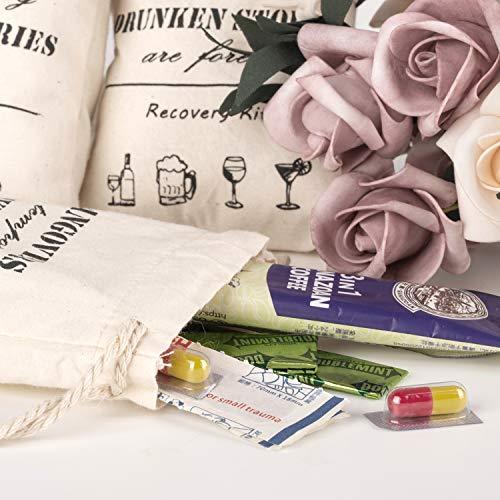 Bachelorette Hangover Kit Bags, Cotton Wedding Survival Recovery Kit Bags Bridal Shower Bachelorette Party Favor Gift Decoration - Decotree.co Online Shop
