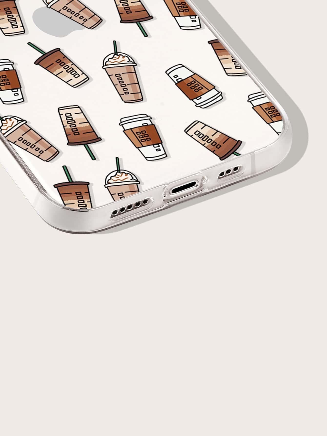 Coffee Cup Pattern Phone Case - Decotree.co Online Shop