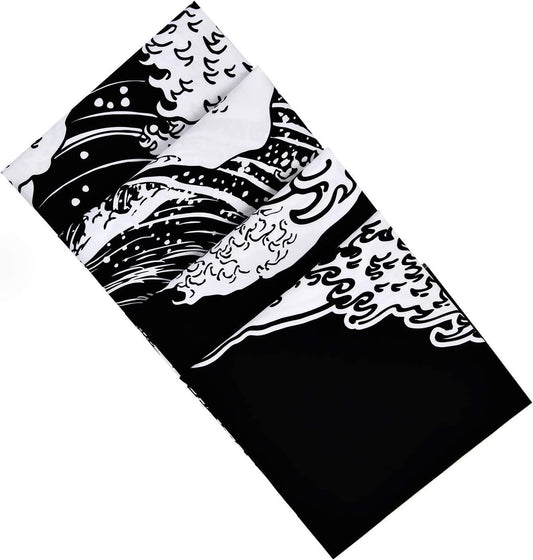 Great Wave Tapestry Sunset Tapestry Ocean Wave Tapestry Black and White Tapestry Wall Hanging for Room(59.1 x 59.1 inches) - Decotree.co Online Shop