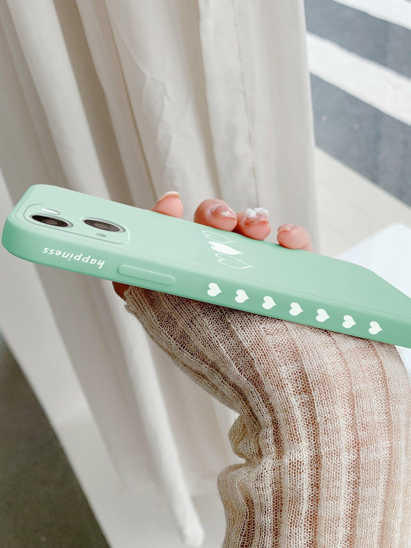 Heart Pattern Phone Case With Lanyard - Decotree.co Online Shop