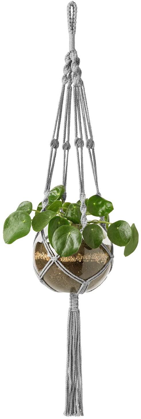 plant hanging tool Macrame Plant Hanger Indoor Outdoor Hanging Planter Basket Cotton Rope – Decotree.co Online Shop
