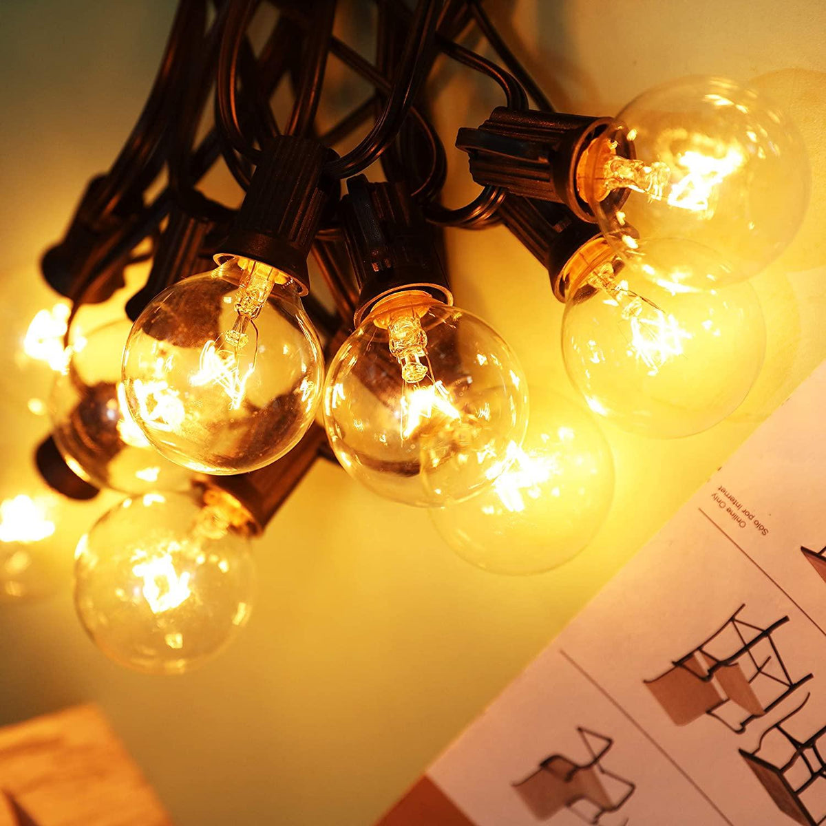 Outdoor String Lights Led Edison Bulbs Clear Glass Dimmable For Outd Decotree Online Shop