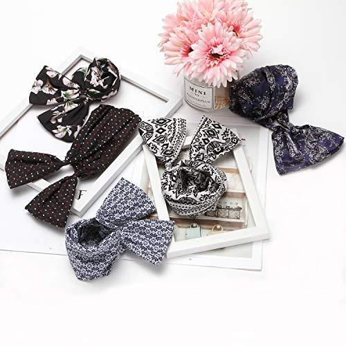 Twist Bow Wired Headbands Scarf Wrap Hair Accessory Hairband (5 Packs) - Decotree.co Online Shop