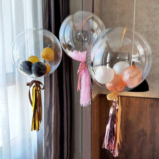 Wholesale Clear Bobo Balloons Transparent Bubble Balloon for Light Up Led Balloons - Decotree.co Online Shop