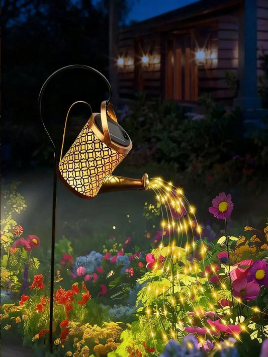 Garden Watering Can with Lights, Fairy Light, Patio String Lights