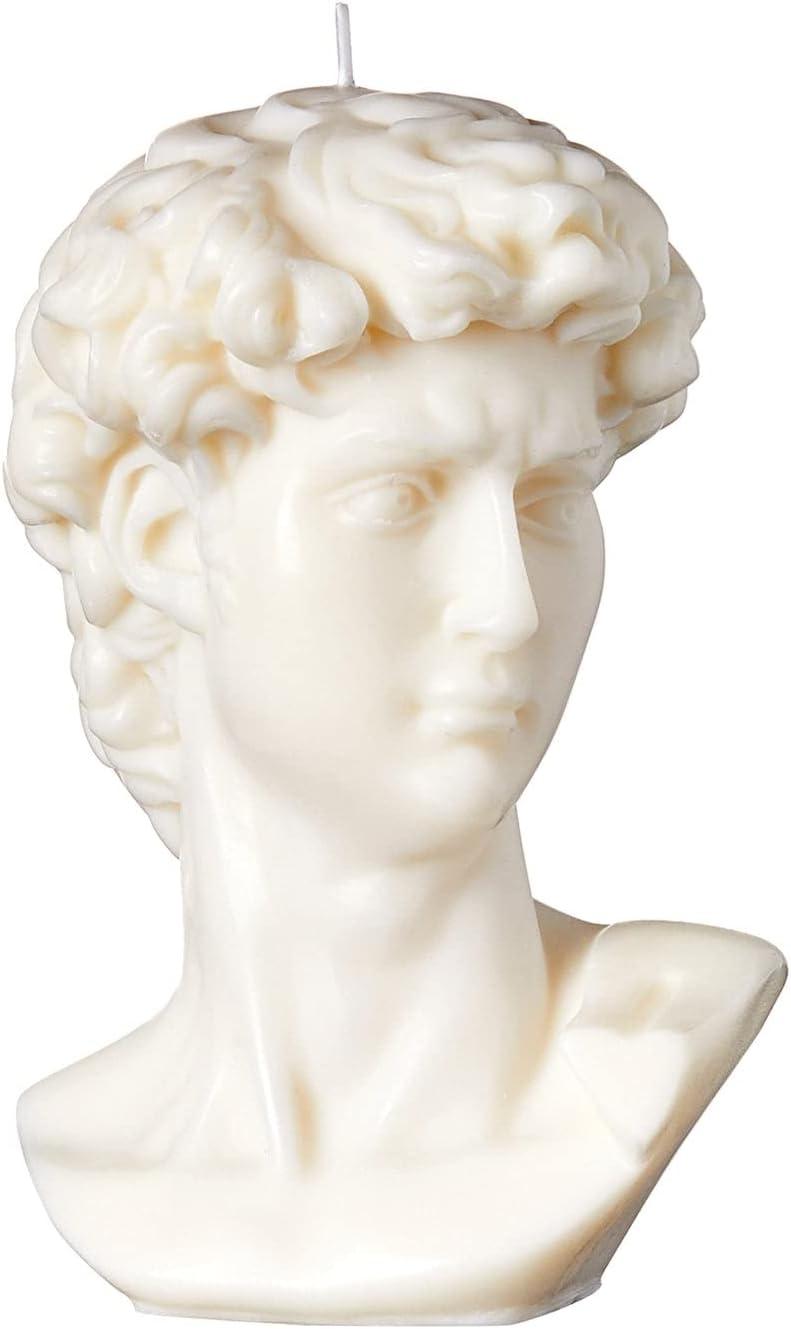 Large Bust David Statue Natural Soy Wax Scented Candle Hand Poured Aroma Candle for Home Decor - Decotree.co Online Shop