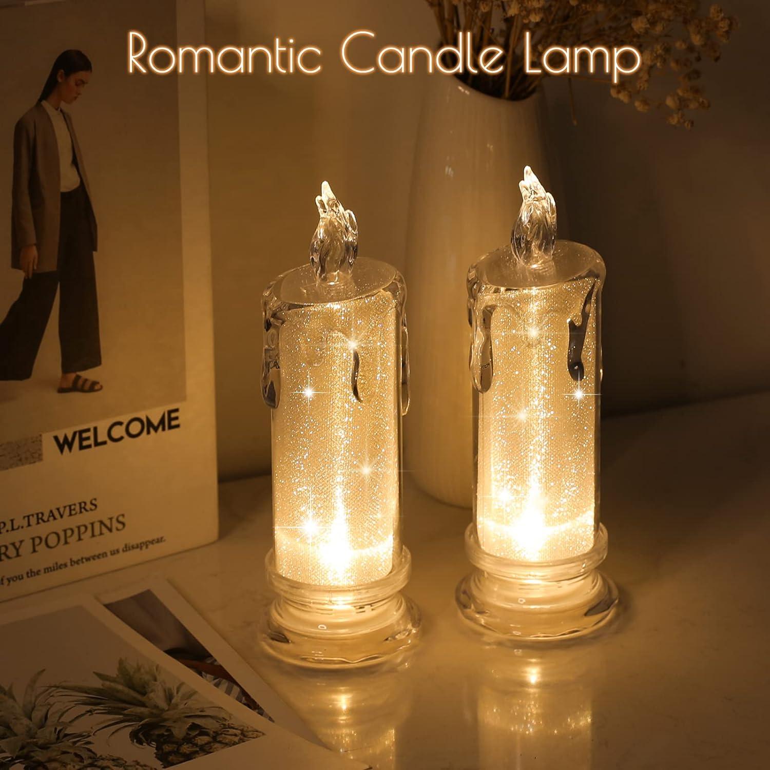 6PCS White LED flameless Candles,LED Clearance Pillar Candles for Valentine's Day Wedding Birthday Decorations - Decotree.co Online Shop