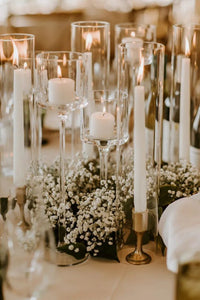 Set of 24 Flameless Flickering Votive Tea Lights Candles for Wedding Centerpieces