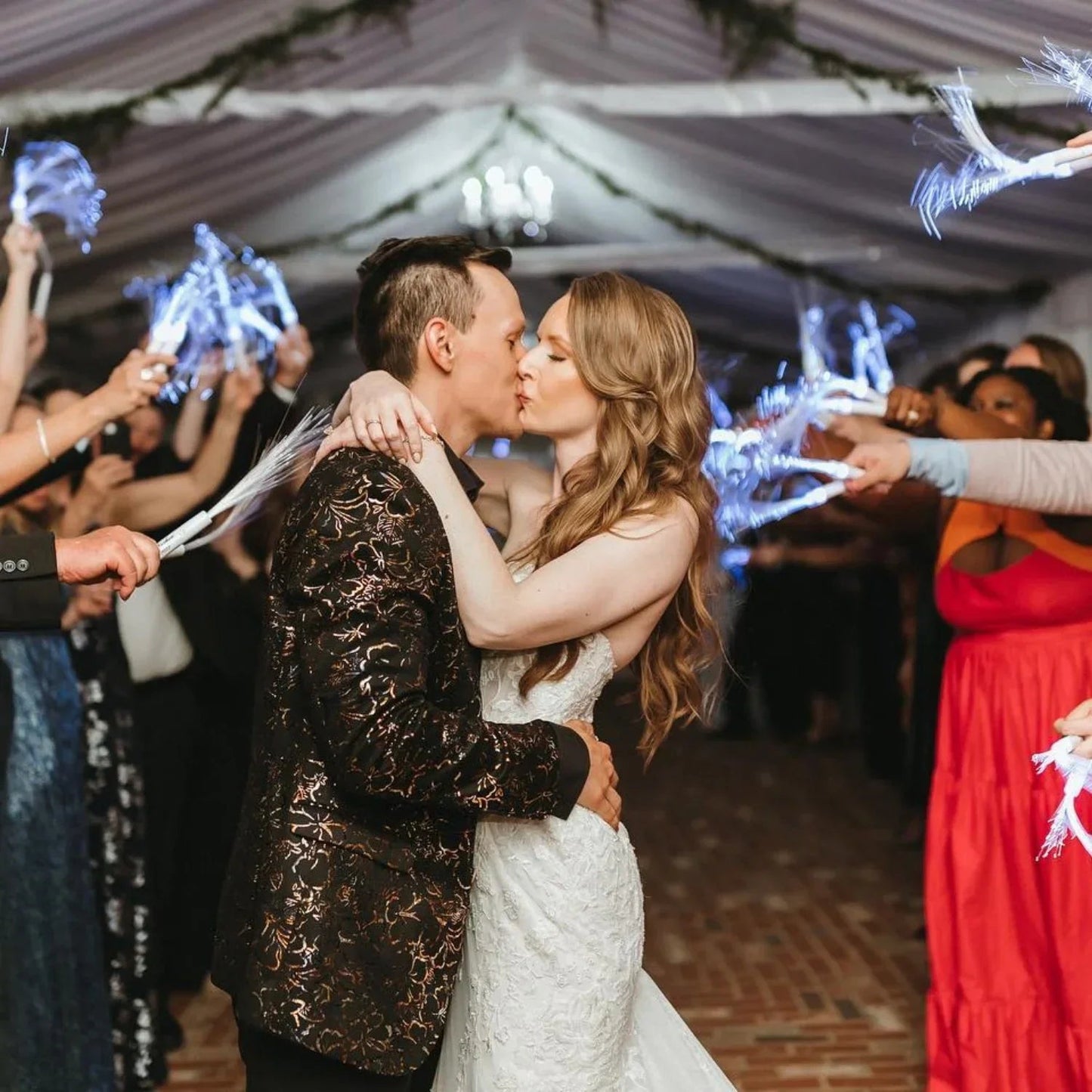 Lighted Fiber Optic Wands  for Wedding Send-off, Anniversary Celebrations