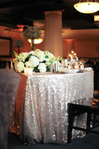 Glittery Sequin Table Runner Sequin Fabric Tablecloth for Wedding Reception - Decotree.co Online Shop
