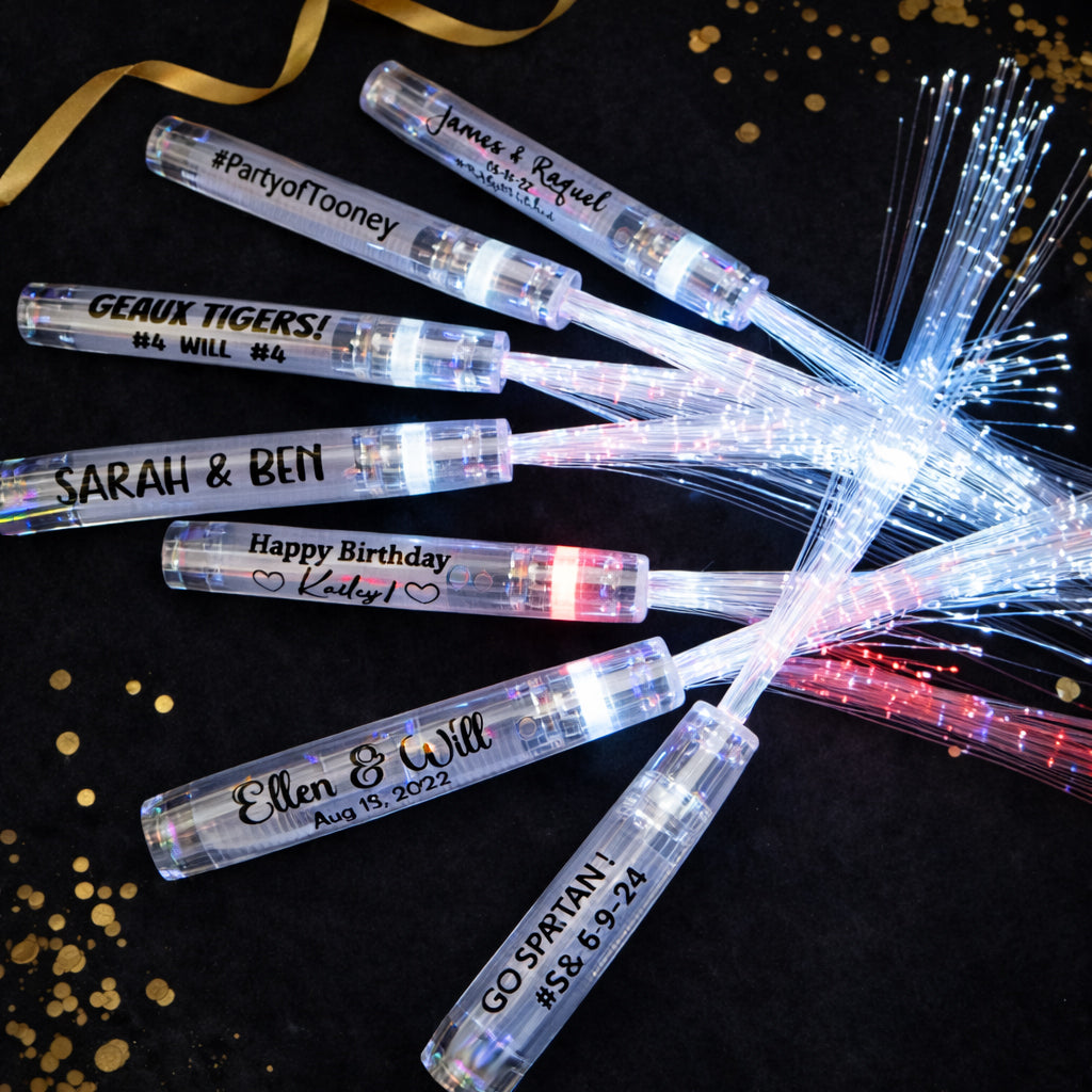 Lighted Fiber Optic Wands  for Wedding Send-off, Anniversary Celebrations