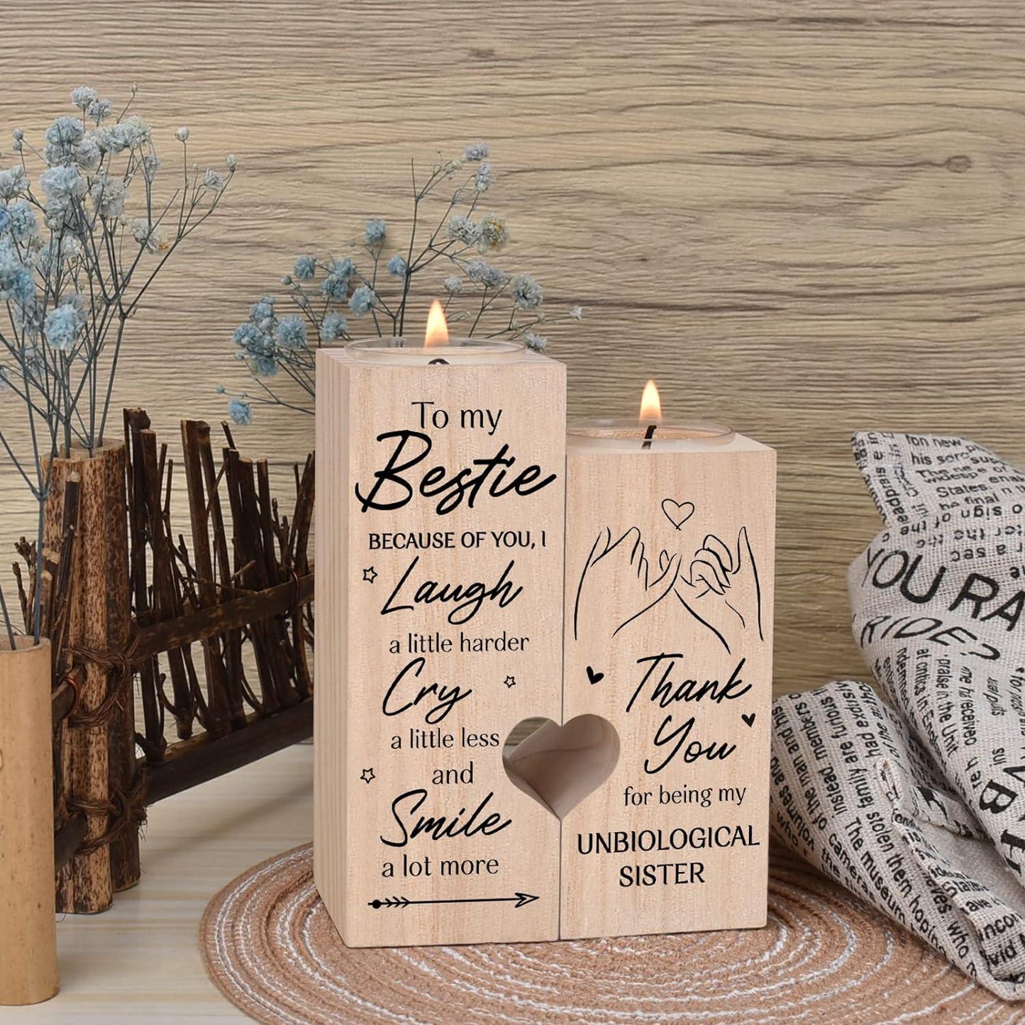 Gifts for Women, Best Friend Birthday Gifts, Candlestick Holders - Friendship Gifts, Birthday Gifts for Women - Decotree.co Online Shop