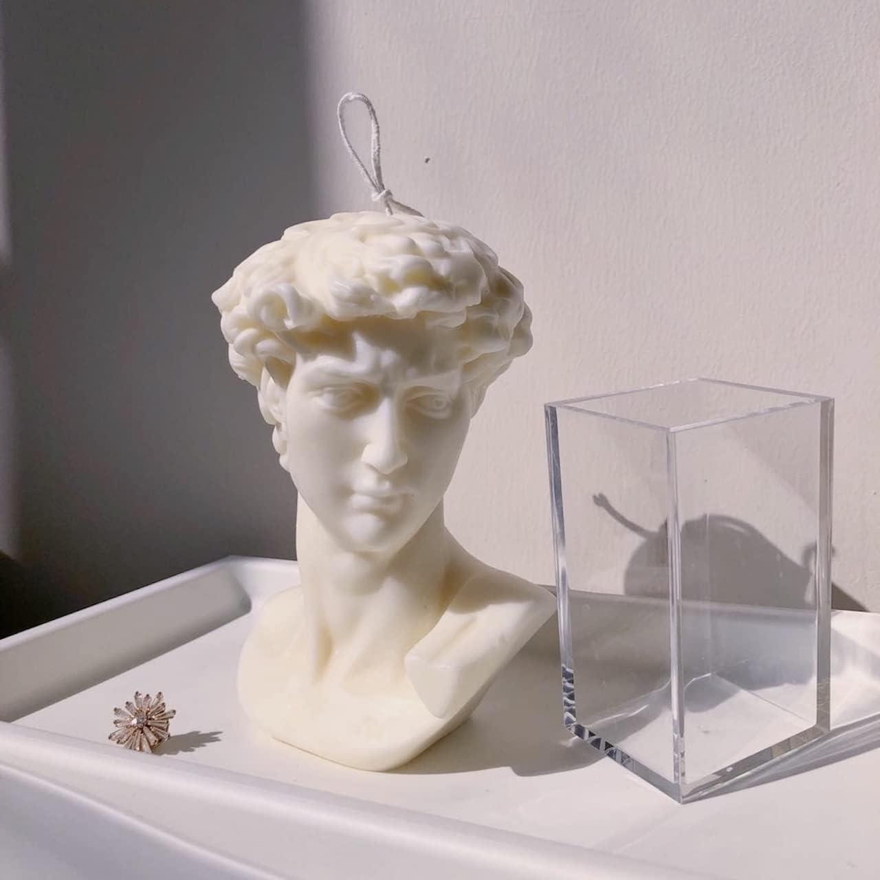 Large Bust David Statue Natural Soy Wax Scented Candle Hand Poured Aroma Candle for Home Decor - Decotree.co Online Shop