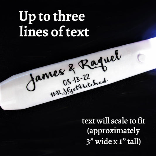 Lighted Fiber Optic Wands  for Wedding Send-off, Anniversary Celebrations