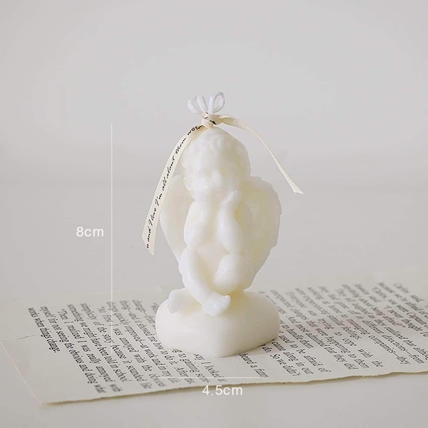 Set of 8 Cute Angel Shaped Scented Candles,50G Aroma Soy Wax Decorative Candles, Handmade Aesthetic Candles for Table Decorations,Photo Prop Birthday Gifts - Decotree.co Online Shop