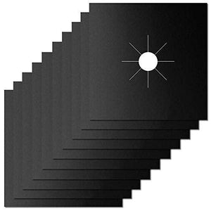 0.3mm Stove Burner Covers Black, 10 Pack Nonstick Gas Range Protectors Liners - Decotree.co Online Shop