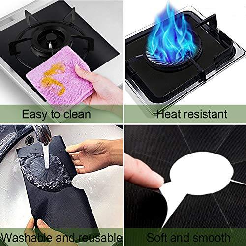 0.3mm Stove Burner Covers Black, 10 Pack Nonstick Gas Range Protectors Liners - Decotree.co Online Shop