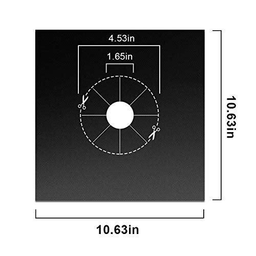 0.3mm Stove Burner Covers Black, 10 Pack Nonstick Gas Range Protectors Liners - Decotree.co Online Shop