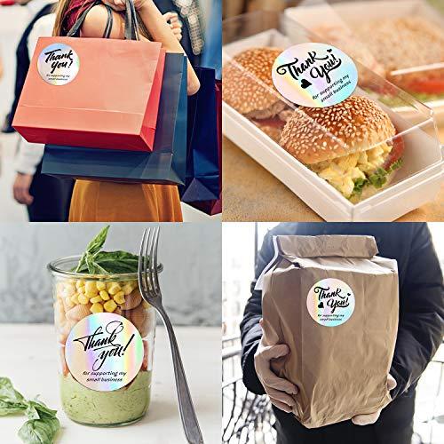 1.5" Thank You for Supporting My Small Business Stickers, 4 Designs, Highly Recommended for Small Business Owners - Decotree.co Online Shop