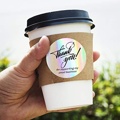 1.5" Thank You for Supporting My Small Business Stickers, 4 Designs, Highly Recommended for Small Business Owners - Decotree.co Online Shop