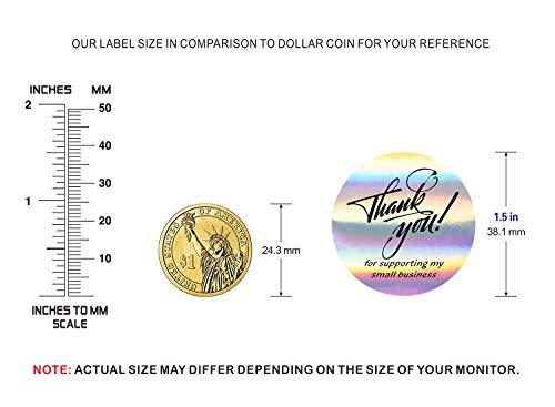1.5" Thank You for Supporting My Small Business Stickers, 4 Designs, Highly Recommended for Small Business Owners - Decotree.co Online Shop