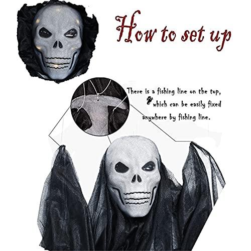 10.8ft Halloween Ghost Hanging Decorations Scary Creepy Halloween Wall Decorations for Indoor/Outdoor Decor - Decotree.co Online Shop