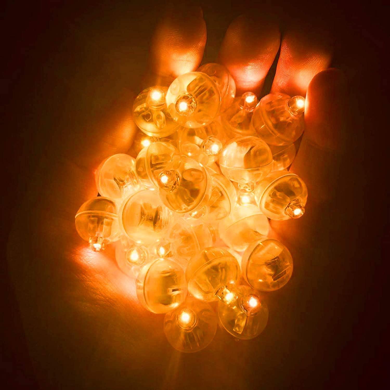 100pcs LED Balloon Light Mini Round Balls, Waterproof Tiny Led Light for Balloon Paper Lantern Halloween Christmas Decoration - Decotree.co Online Shop