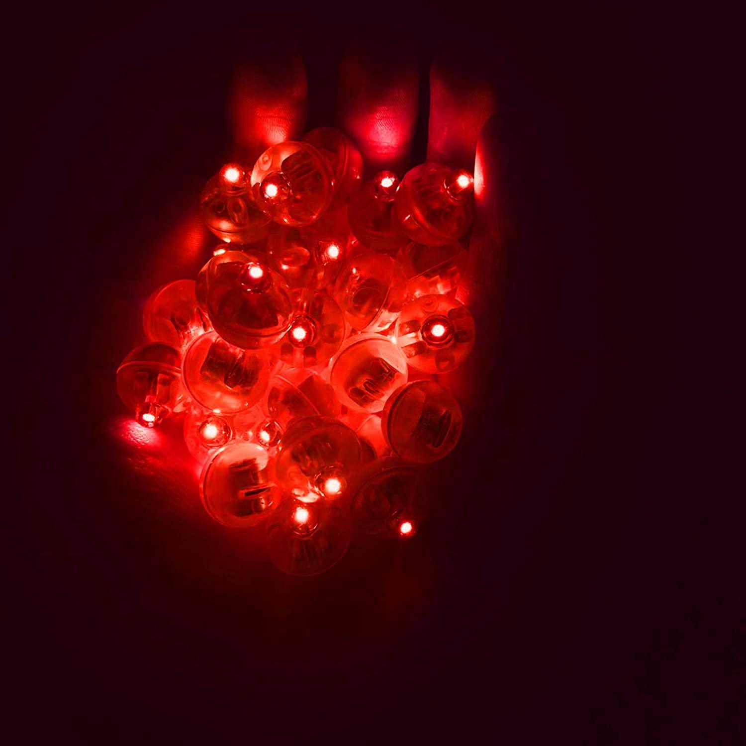 100pcs LED Balloon Light Mini Round Balls, Waterproof Tiny Led Light for Balloon Paper Lantern Halloween Christmas Decoration - Decotree.co Online Shop