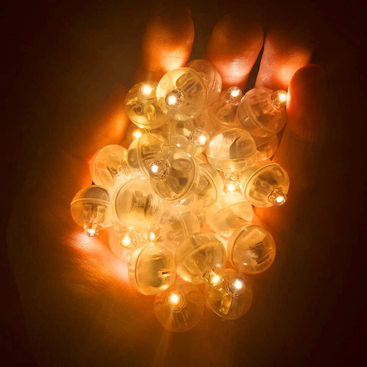 100pcs LED Balloon Light Mini Round Balls, Waterproof Tiny Led Light for Balloon Paper Lantern Halloween Christmas Decoration - Decotree.co Online Shop
