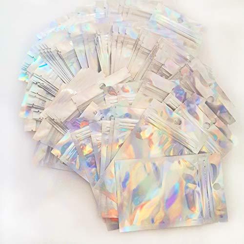 100PCS Resealable Smell Proof Bags Aluminum Foil Pouch Bag Mylar Ziplock Bag for Party Favor - Decotree.co Online Shop