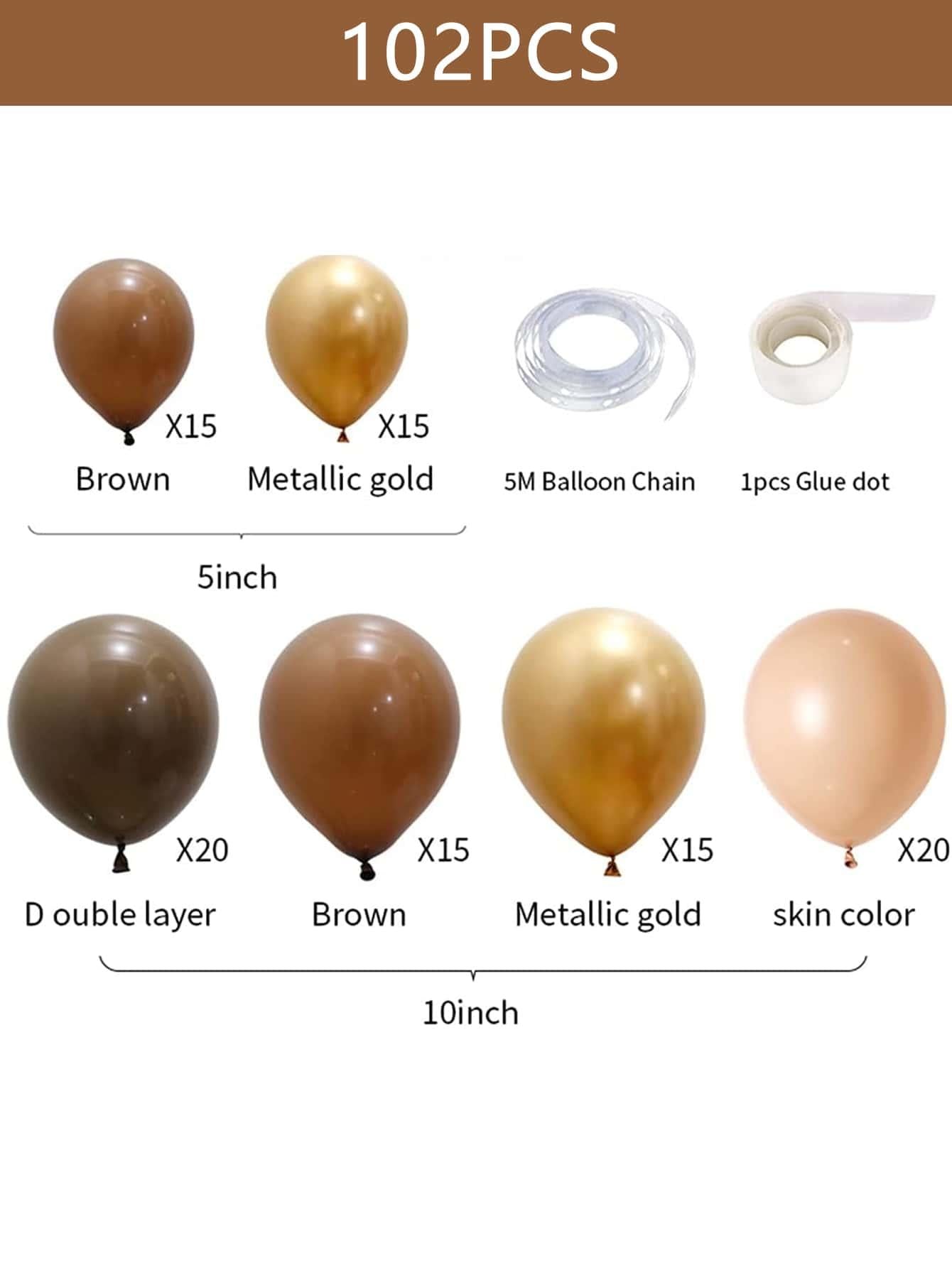 102pcs Party Decorative Balloon Set - Decotree.co Online Shop