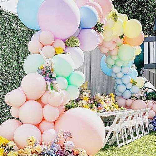103pcs Pastel Balloon Garland Arch Kit 5" 12" 18 inch Macaron Color Pastel Party Balloons Set and Gold Confetti Balloons for Wedding Birthday - Decotree.co Online Shop