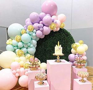 103pcs Pastel Balloon Garland Arch Kit 5" 12" 18 inch Macaron Color Pastel Party Balloons Set and Gold Confetti Balloons for Wedding Birthday - Decotree.co Online Shop