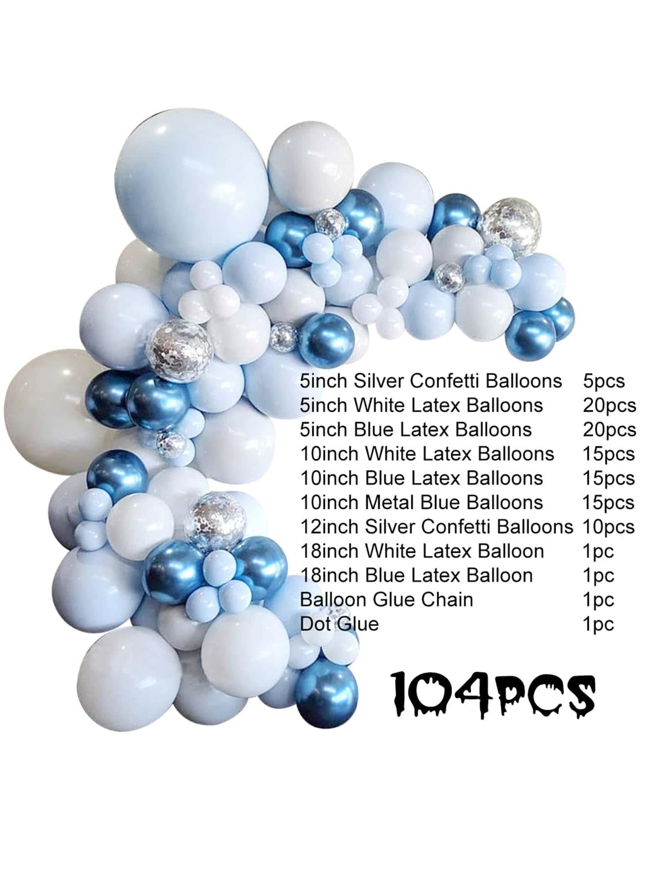 104pcs Balloon Garland DIY Kit - Decotree.co Online Shop
