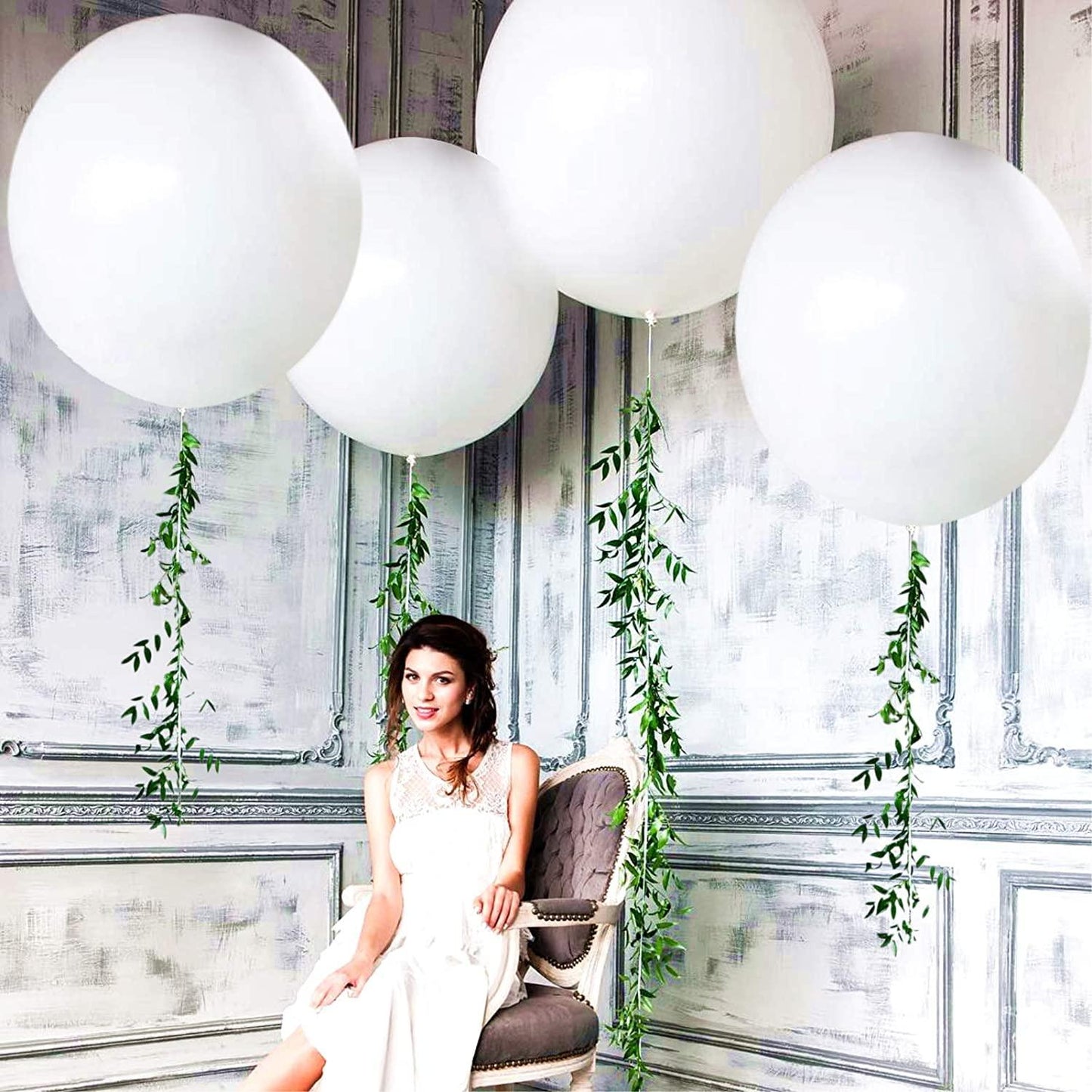 10PCS Big Balloons Giant 36 Inch Large White Balloons Jumbo White Balloons for Birthday Wedding - Decotree.co Online Shop