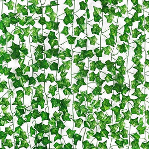 10pcs Fake Ivy, Artificial Ivy Garland Fake Vines, Silk Leaves Greenery Hanging Plants for Bedroom Garden Home Wedding Wall Decor, 76 Feet - Decotree.co Online Shop