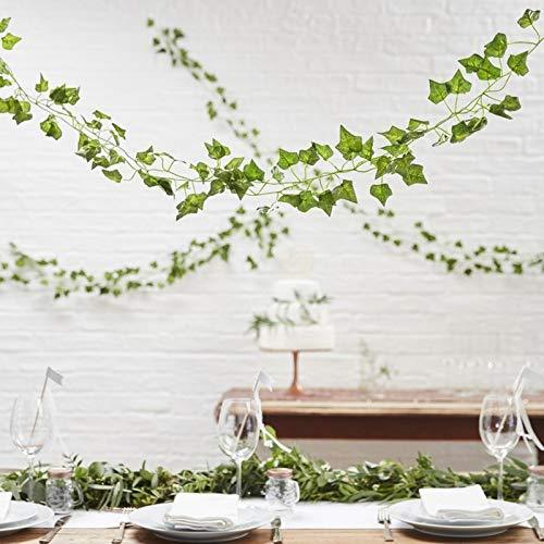 10pcs Fake Ivy, Artificial Ivy Garland Fake Vines, Silk Leaves Greenery Hanging Plants for Bedroom Garden Home Wedding Wall Decor, 76 Feet - Decotree.co Online Shop