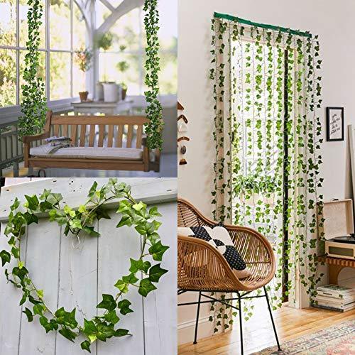 10pcs Fake Ivy, Artificial Ivy Garland Fake Vines, Silk Leaves Greenery Hanging Plants for Bedroom Garden Home Wedding Wall Decor, 76 Feet - Decotree.co Online Shop